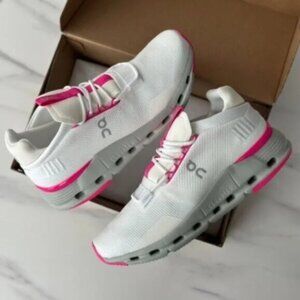 On Cloud Cloudnova "Barbie" Women Pink Shoes White